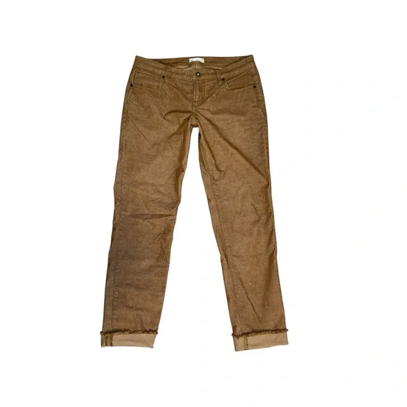 Carve Designs Carson Corduroy Pant Raw Hem Cord Organic Cotton Tan Women's 4 - Picture 4 of 9